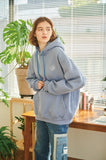 Funky Rabbit Embroidery Brushed Hood