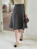 Viero flared midi skirt