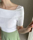 Fierun Off Shoulder Knit
