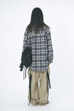 Daily heavy over glen check shirt