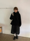 [Unisex] Kalten Check Color Matching Hood Coat Jacket