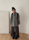Dotine Pintuck Banding Wide Pants