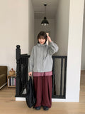 Nirubi Hood String Wind Jumper