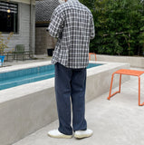Ked one-tuck wide pants