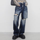 (Unisex) Hinoa Vintage Damage Pants