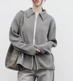 Porine Two-Way String Zip-Up