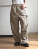 Shopper Nylon String Wide Two Way Pants