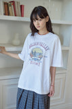 Valley Garden White Short Sleeve Tee