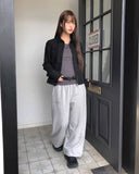 Rua Stud Banding Wide Training Jogger Pants
