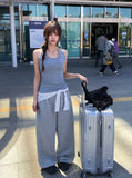 Choa Stripe Halter Sleeveless