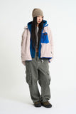 Retro deep pile fleece jacket