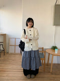 Kotori Cable Button Hood Knit Cardigan