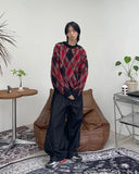 Laken faded argyle knit