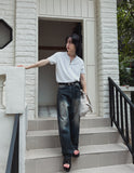 RuenB Mud Sand Curve Denim Pants