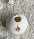 Denzel Cubic Ribbon Pearl Necklace