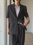 Made linen half blazer
