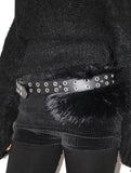 WILD FUR EYELET BELT