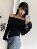 mita off shoulder knit