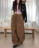 Melty Rivet Corduroy Wide Pants