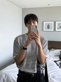 Neo stripe half knit