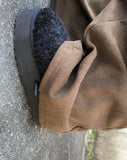 [Plan/Two Way] Poa Winter Brushed Corduroy Side Pin Tuck Training Pants