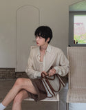 Enfree Drawing Crop Shirt