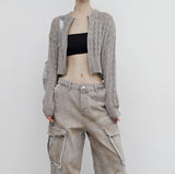 Uva see-through knit cardigan
