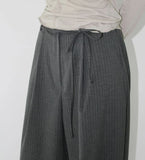 PINSTRIPE STRAP SLACKS
