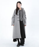 Hoodie long duffle coat