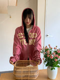Bipo Over Fit Lettering Two-Way Hood Zip-Up