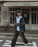Vintage dekki washed cargo denim pants