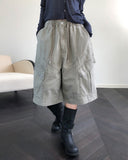 Two-Buckle Shirred Biker Boots