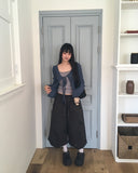 Rumi wrinkle see-through ribbon cardigan