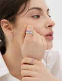Essence Silver (W) Tennis Ring 2.5mm Purple