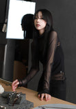 Mesh Turtleneck Sleeve