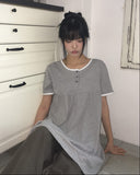 Dason Henley Neck Short Sleeve One Piece