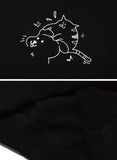 Enjoy CAT Embroidery Hood Zip Up