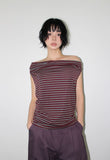 (2-way) STAR STUD DRAPE SLEEVELESS