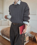 Cord Cable Round Knit