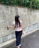 Movic Banding Pintuck Cargo Bermuda Pants