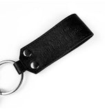 Viral leather key ring