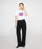 GRAVER CLUB Logo Heart Crop Short Sleeve Tee
