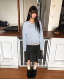 Culo Check Midi Skirt