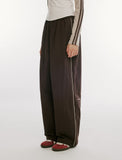 Basic Nylon Piping Pants