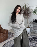 Runed Stripe Linen T-shirt