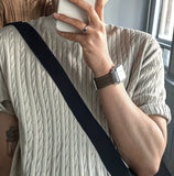 Lowe Cable Short Sleeve Knit