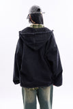 Hibbing hooded over denim jumper