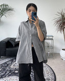 Kio Pigment Oversized Short-Sleeved Shirt