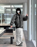 String padded cargo pants