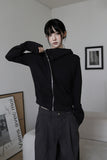 Diagonal Flow Zip-up